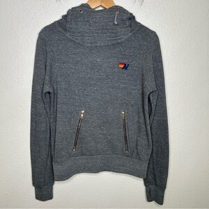 Aviator Nation Ninja Pullover Hoodie grey extra small